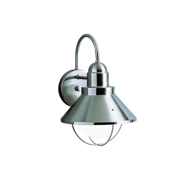 kichler-seaside-1-light-outdoor-wall-light-in-brushed-nickel-9023ni-dark-sky-com image 1