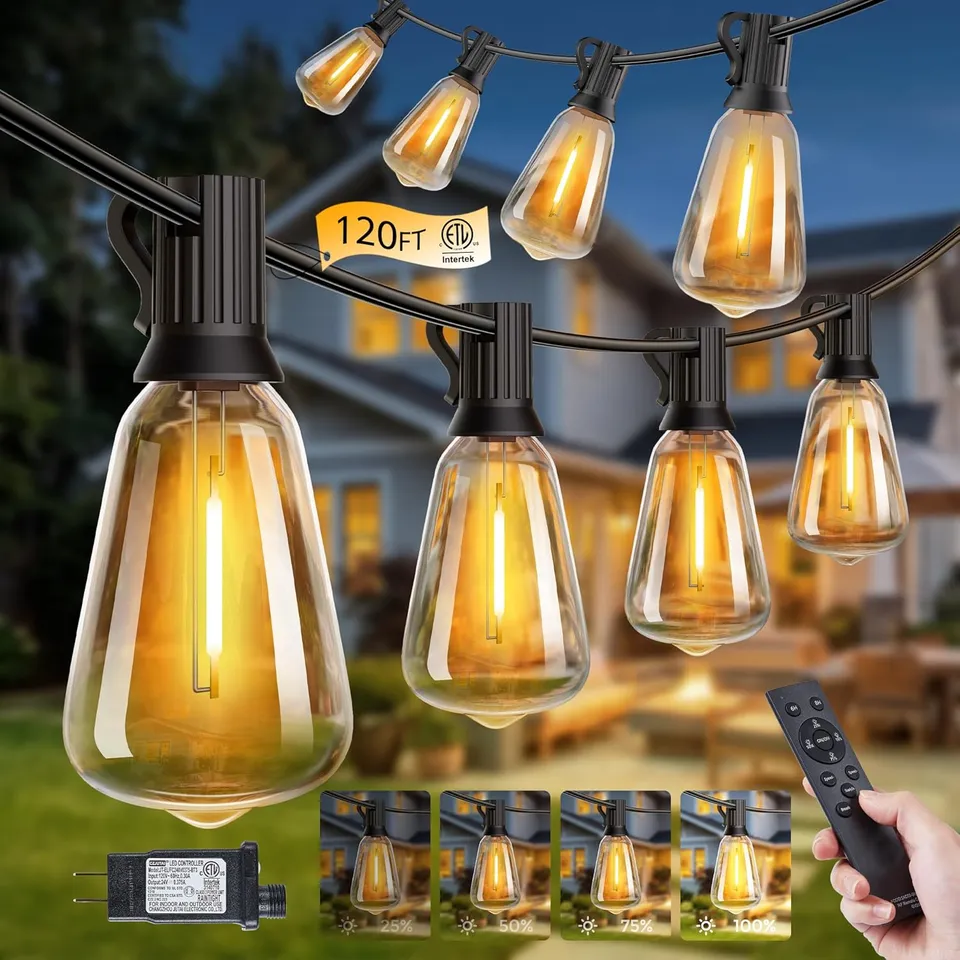 brightown-120ft-45-2-shatterproof-st38-led-outdoor-string-lights-with-remote-3-m image 1