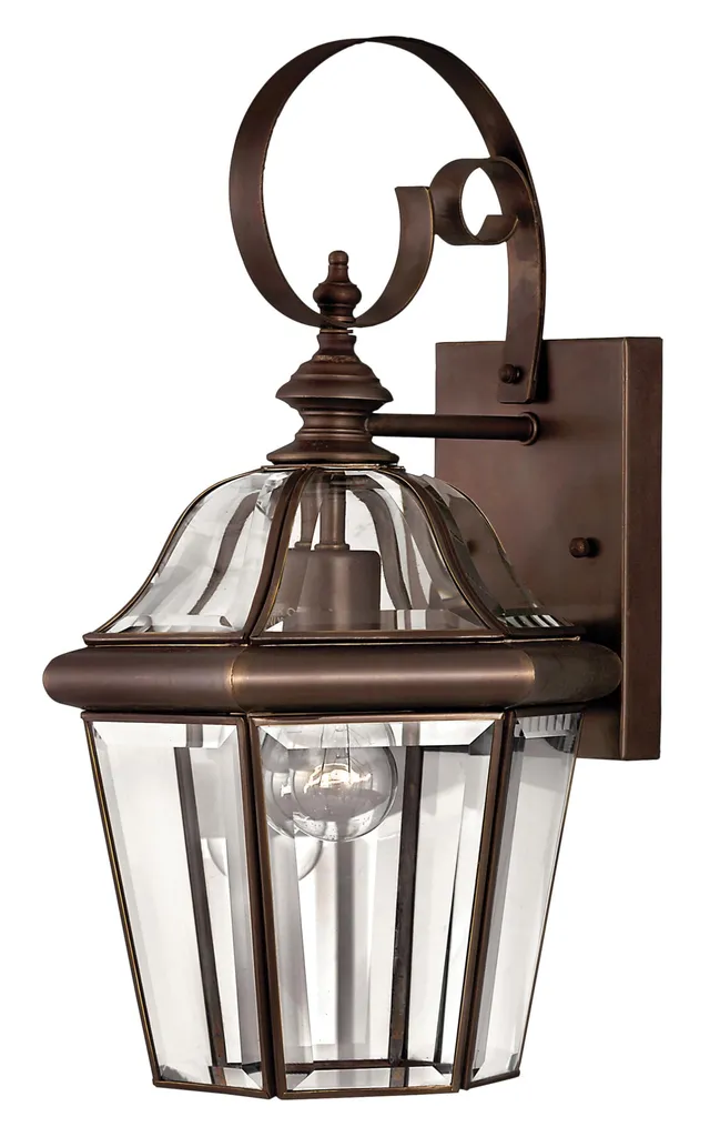 hinkley-augusta-traditional-one-light-outdoor-wall-mount-copper-bronze image 1