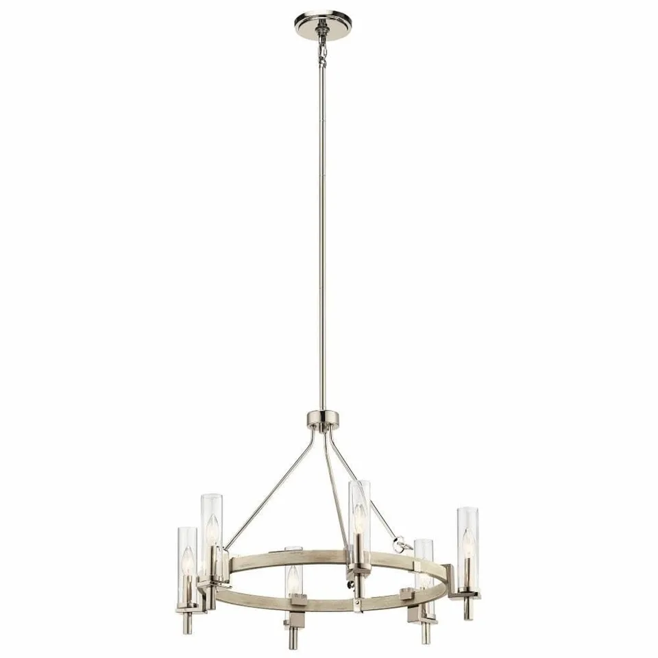 kichler-44284www-telan-transitional-six-light-chandelier-in-pewter-nickel-silver image 1