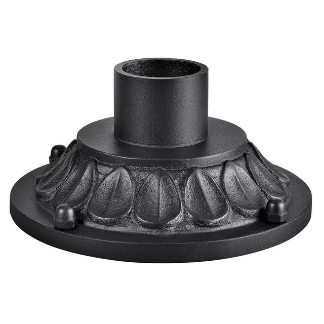 kichler-9540bkt-pier-mount-accessory-textured-black-10-x-4-75-cast-aluminum image 1