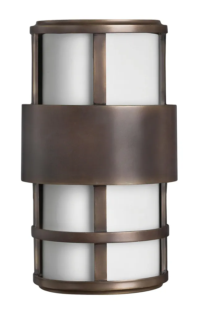 hinkley-1908mt-led-saturn-two-light-outdoor-wall-mount-metro-bronze image 1