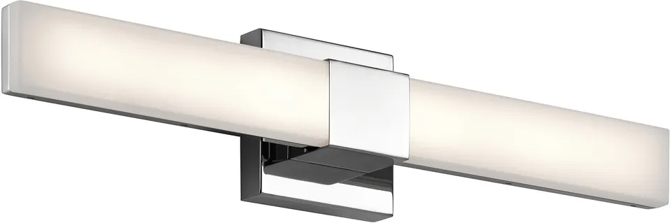 kichler-elan-neltev-24-led-wall-sconce-chrome-white-acrylic-downlight image 1