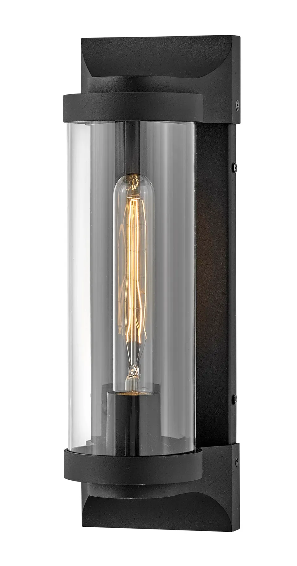 hinkley-pearson-one-light-medium-outdoor-wall-mount-lantern-textured-black image 1