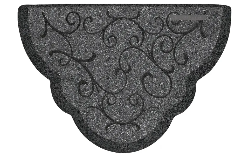 wellnessmats-scalloped-bella-32-x-22-granite-steel-anti-fatigue-mat-gently-used image 1