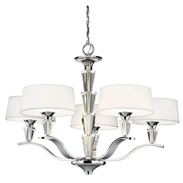 kichler-crystal-persuasion-5-light-chandelier-chrome-finish-model-42030ch-elegan image 1