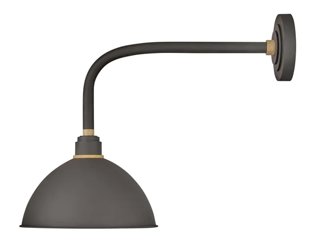 hinkley-foundry-dome-medium-straight-arm-barn-light-museum-bronze-with-brass-acc image 1