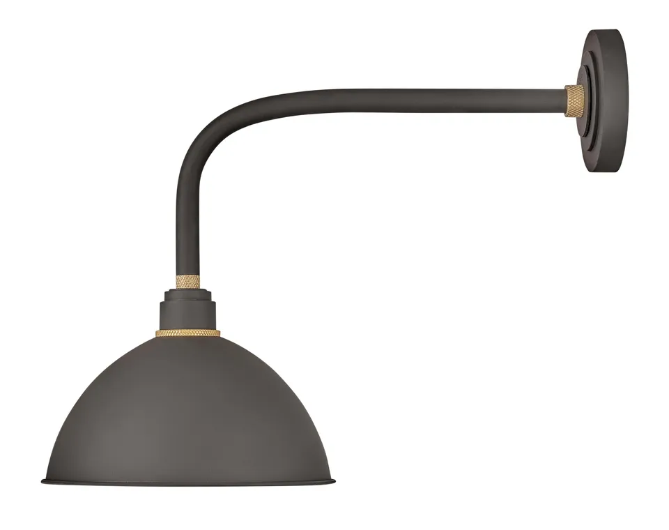hinkley-foundry-dome-medium-straight-arm-barn-light-museum-bronze-with-brass-acc image 1