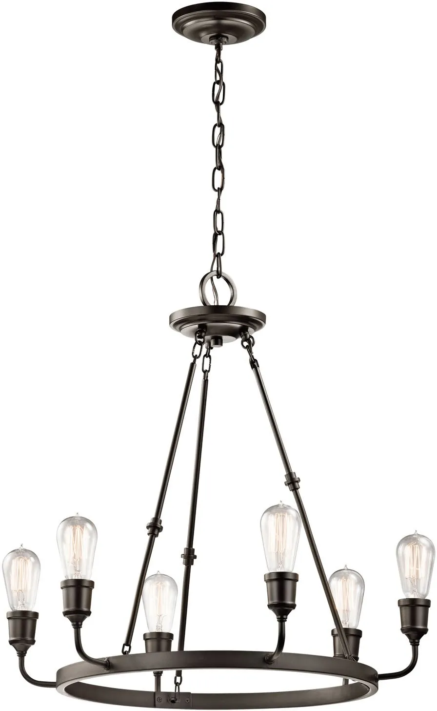 kichler-lucien-42708oz-6-light-chandelier-in-olde-bronze image 1