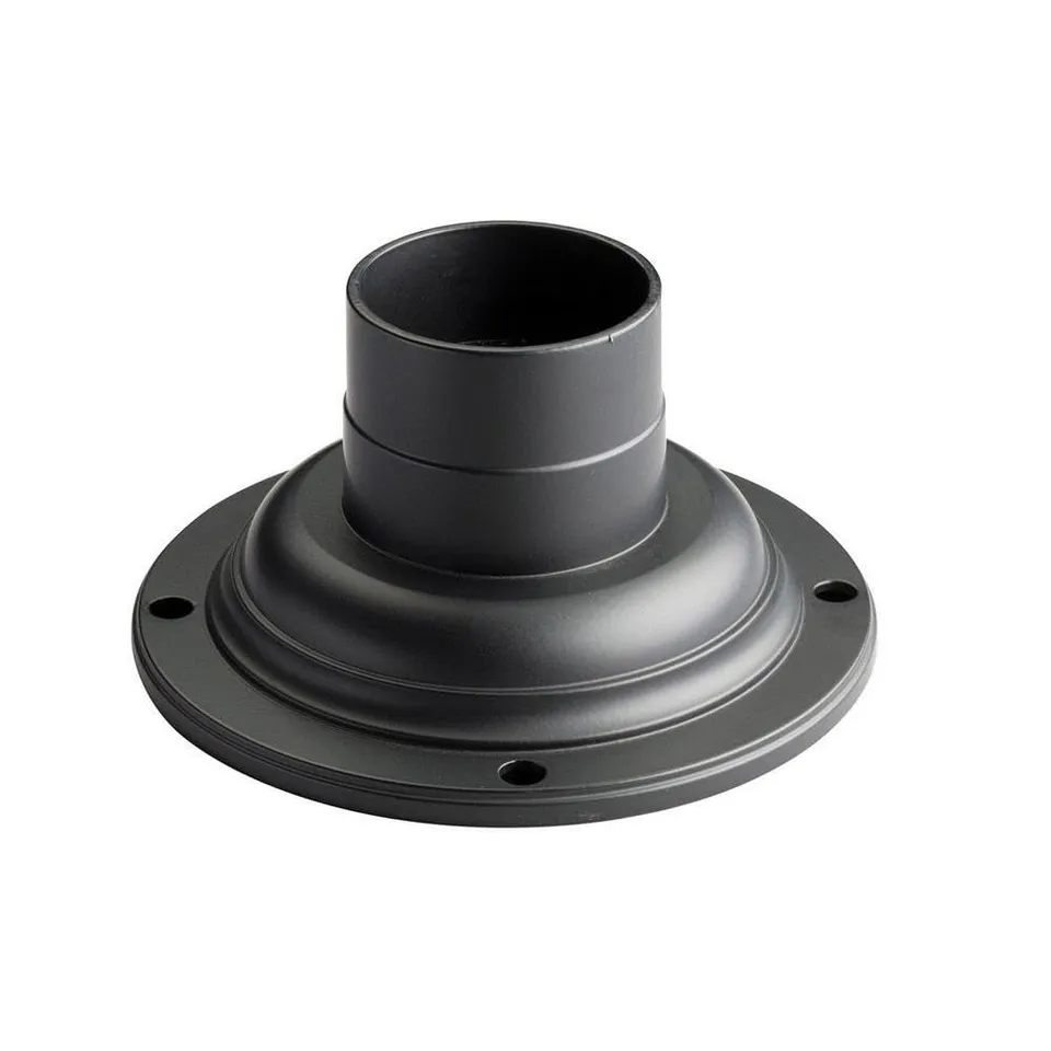 kichler-outdoor-pedestal-adapter-for-walls-and-fences-black-cast-aluminum-9530bk image 1