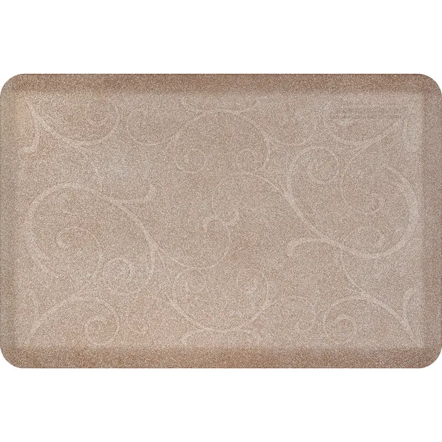 wellnessmats-bella-collection-anti-fatigue-mat-3-x-2-sand-with-durable-embossed- image 1