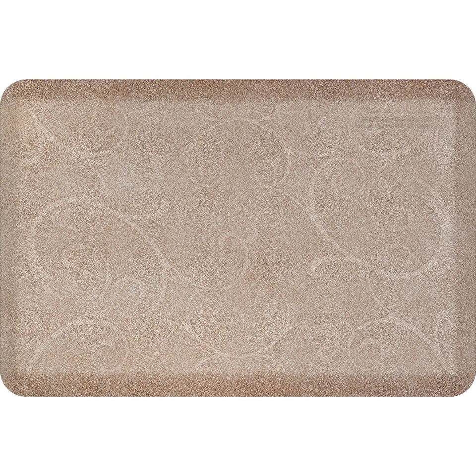 wellnessmats-bella-collection-anti-fatigue-mat-3-x-2-sand-with-durable-embossed- image 1