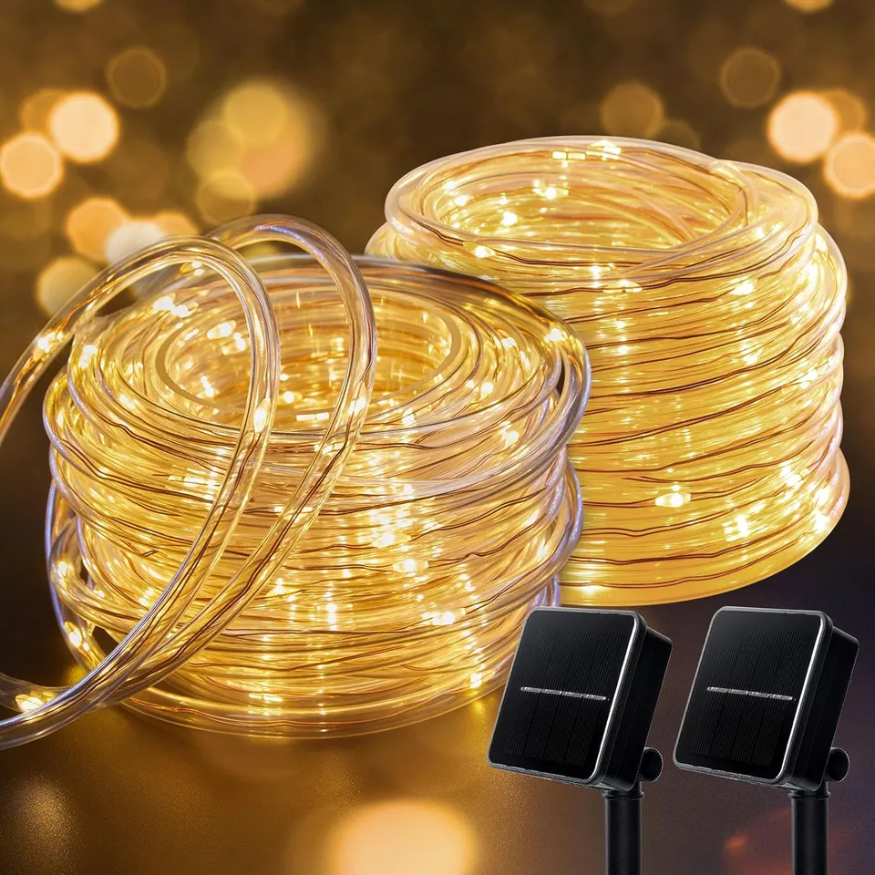 brightown-2-pack-72ft-200-led-outdoor-solar-powered-rope-string-lights-with-8-mo image 1