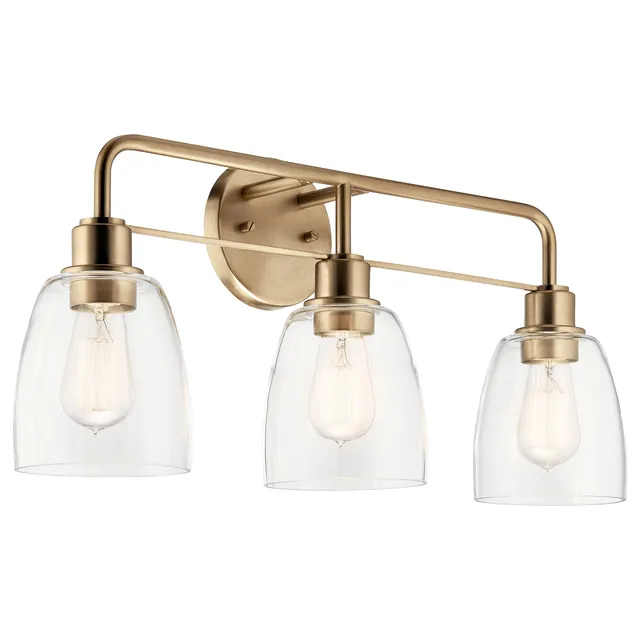 kichler-meller-3-light-industrial-vanity-light-champagne-bronze-with-clear-glass image 1