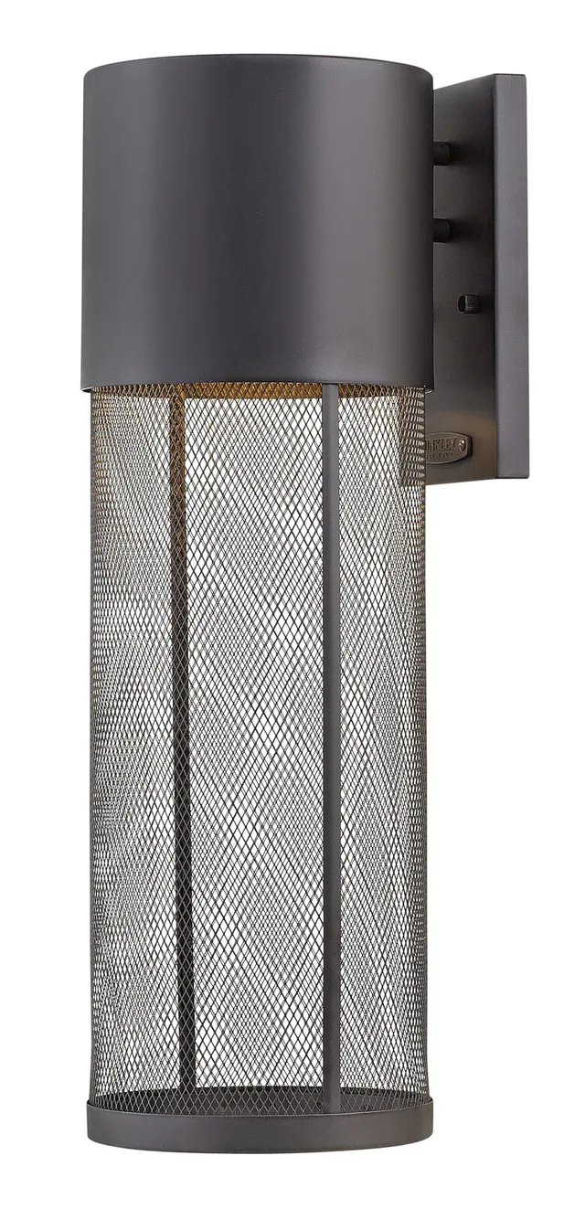 hinkley-aria-contemporary-one-light-large-outdoor-wall-mount-black image 1