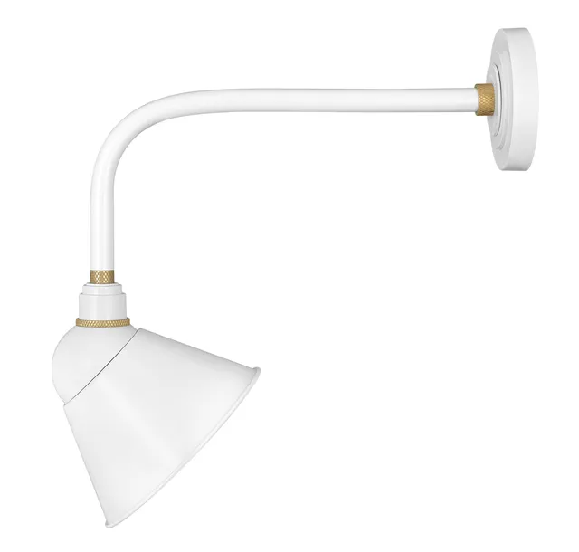 hinkley-foundry-collection-20-5-one-light-outdoor-medium-straight-arm-barn-style image 1