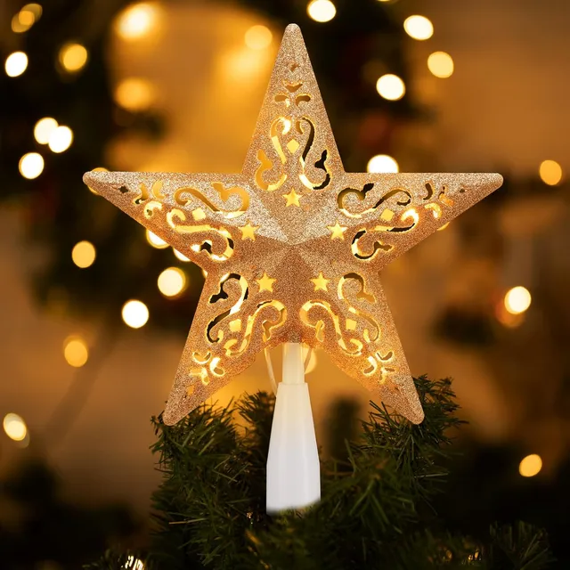 brightown-8-inch-lighted-3d-star-christmas-tree-topper-with-10-built-in-bulbs-go image 1