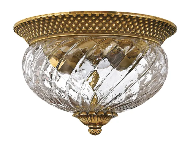 hinkley-plantation-two-light-flush-mount-burnished-brass image 1