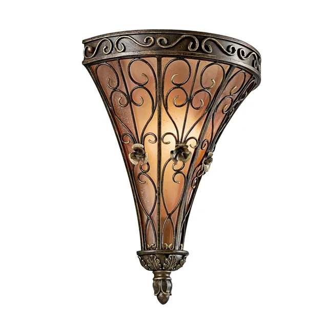 kichler-marchesa-1-light-wall-sconce-in-terrene-bronze-with-satin-etched-umber-s image 1