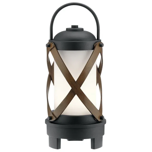 kichler-berryhill-nautical-led-lantern-with-bluetooth-speaker-in-textured-black image 1