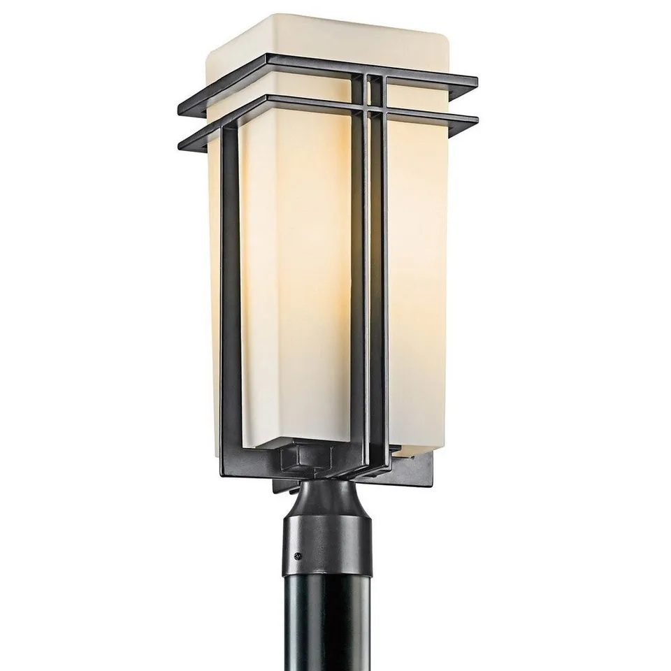 kichler-tremillo-outdoor-post-light-black-arts-crafts-style-lamp-post-light-with image 1