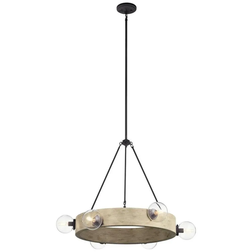 kichler-marquee-6-light-chandelier-bronze-dark-finish-with-white-washed-wood-cle image 1