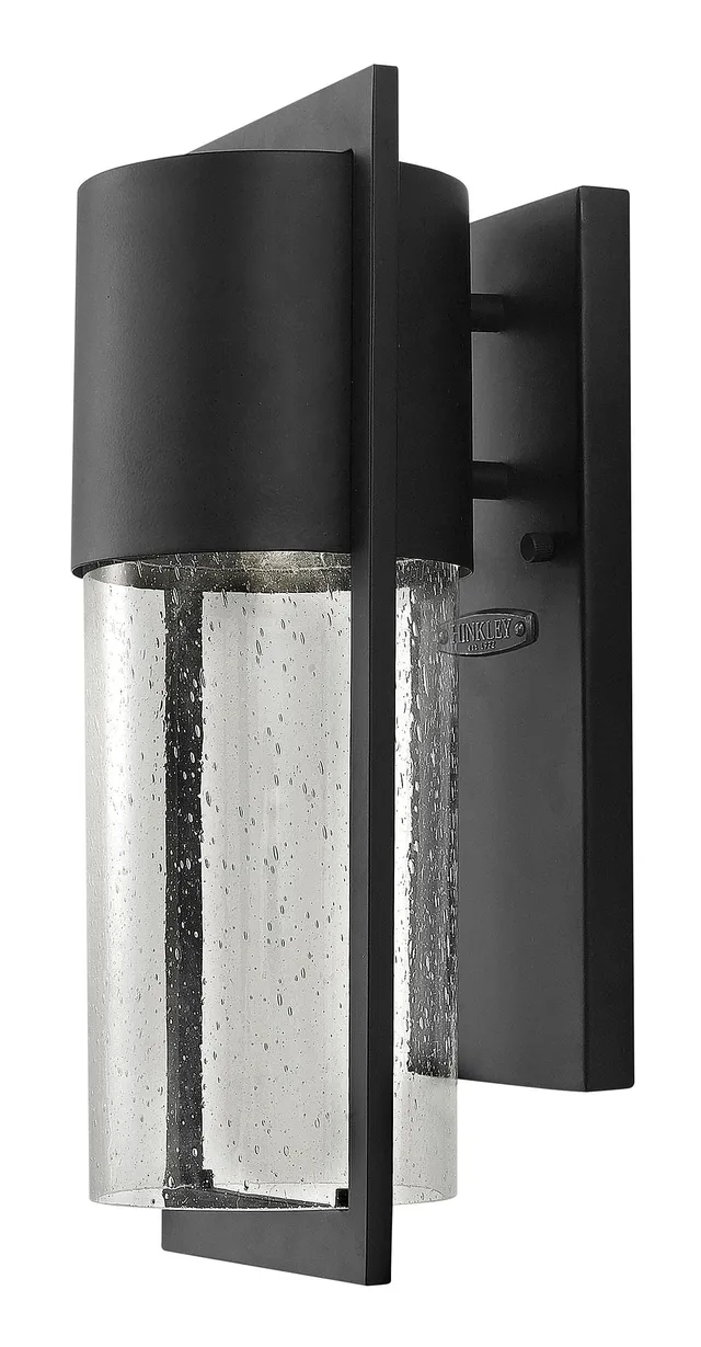 Hinkley Shelter Small Outdoor Wall Lantern in Black, Dark Sky Compliant, LED