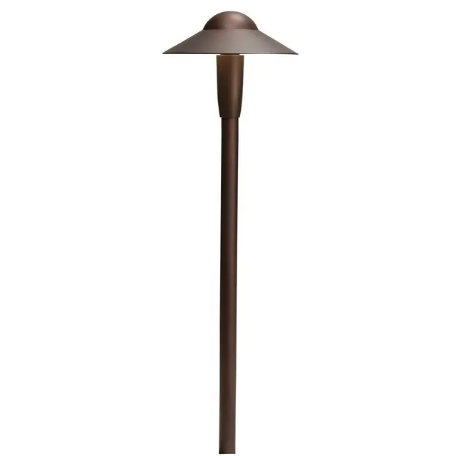 kichler-outdoor-led-dome-path-light-in-textured-architectural-bronze-12v-landsca image 1