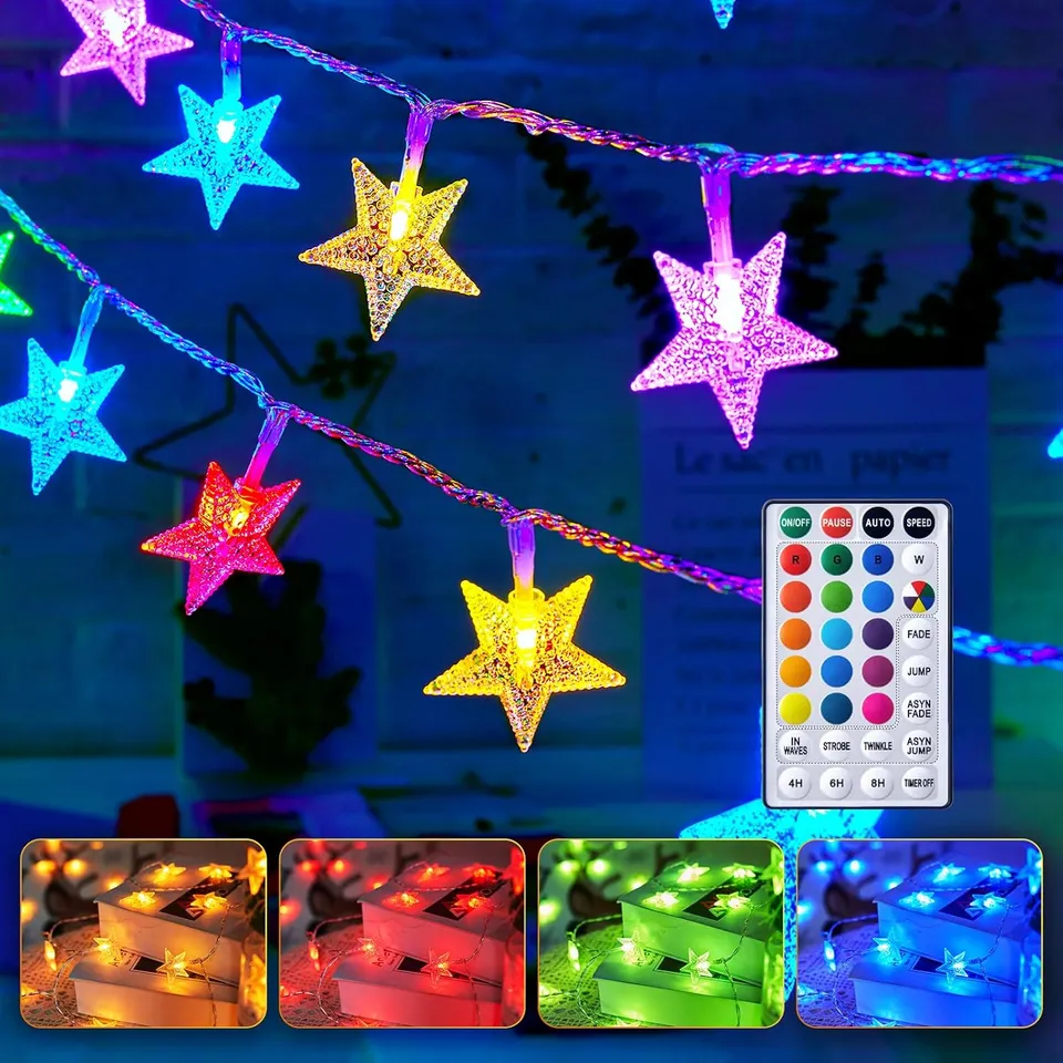 brightown-17ft-50-led-battery-operated-star-fairy-lights-with-remote-16-color-ch image 1