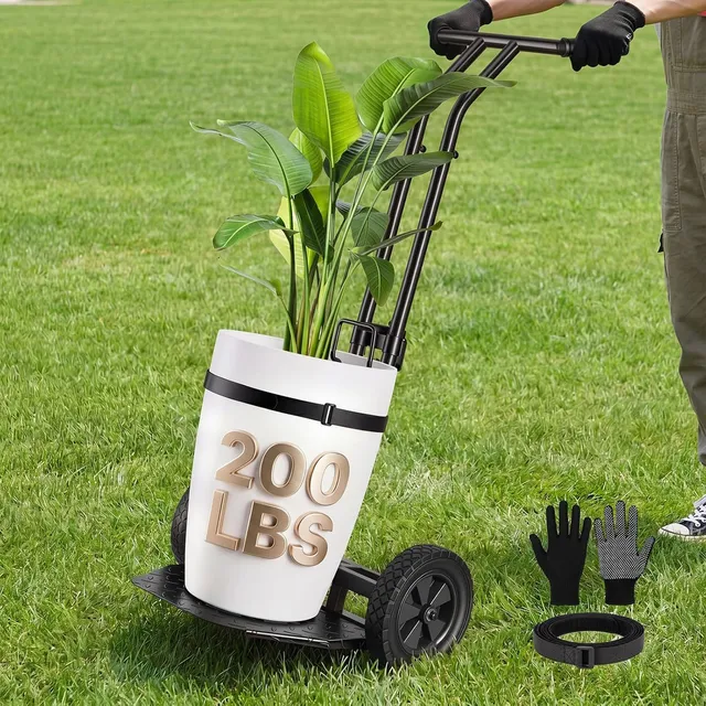 brightown-200-lbs-capacity-plant-caddy-with-wheels-heavy-duty-adjustable-grabbin image 1