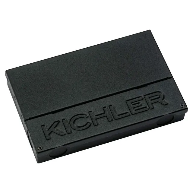 kichler-6td24v60bkt-24v-60w-led-dimmable-tape-light-power-supply-textured-black image 1