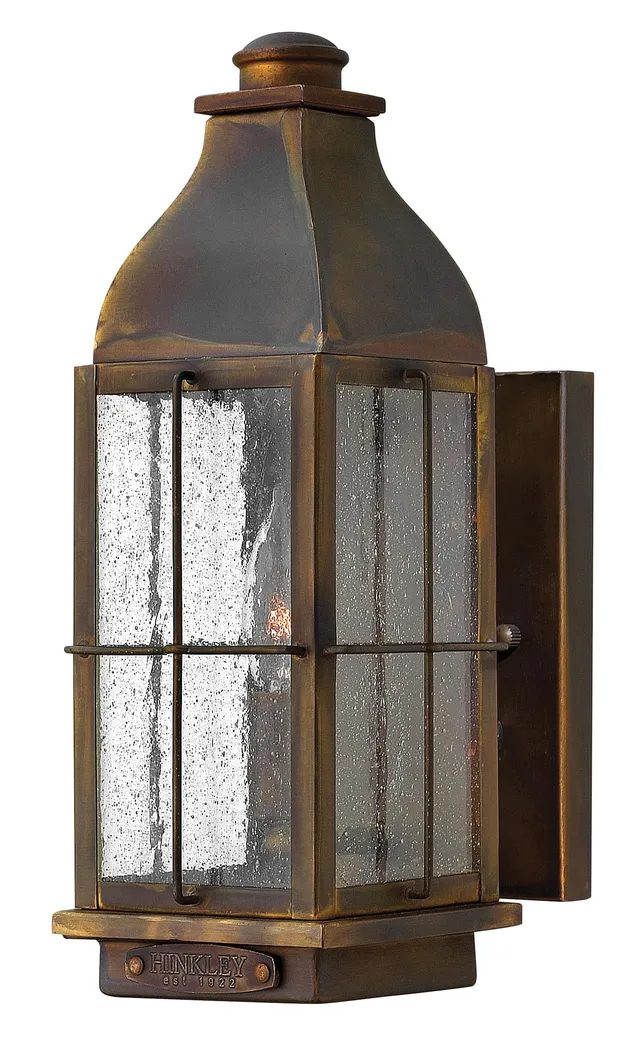 hinkley-bingham-one-light-small-outdoor-wall-mount-sienna-finish image 1