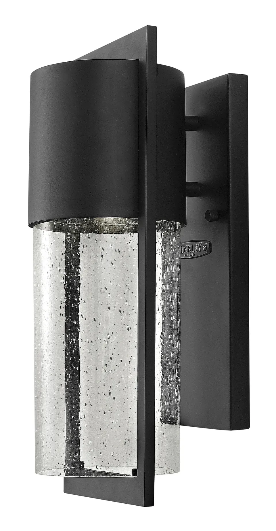 hinkley-shelter-small-led-wall-mount-lantern-in-black-with-integrated-14w-led image 1