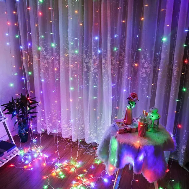 brightown-9-8-ft-300-led-curtain-string-lights-with-remote-8-modes-multicolor image 1