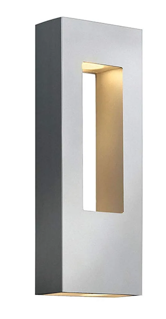 hinkley-atlantis-two-light-medium-wall-mount-outdoor-lantern-titanium-finish-con image 1