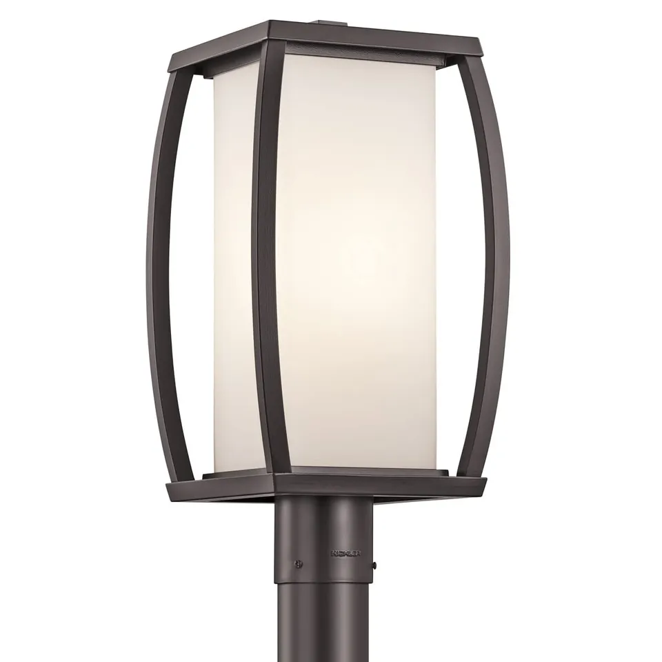 kichler-bowen-49342az-outdoor-post-mount-1-light-in-architectural-bronze image 1