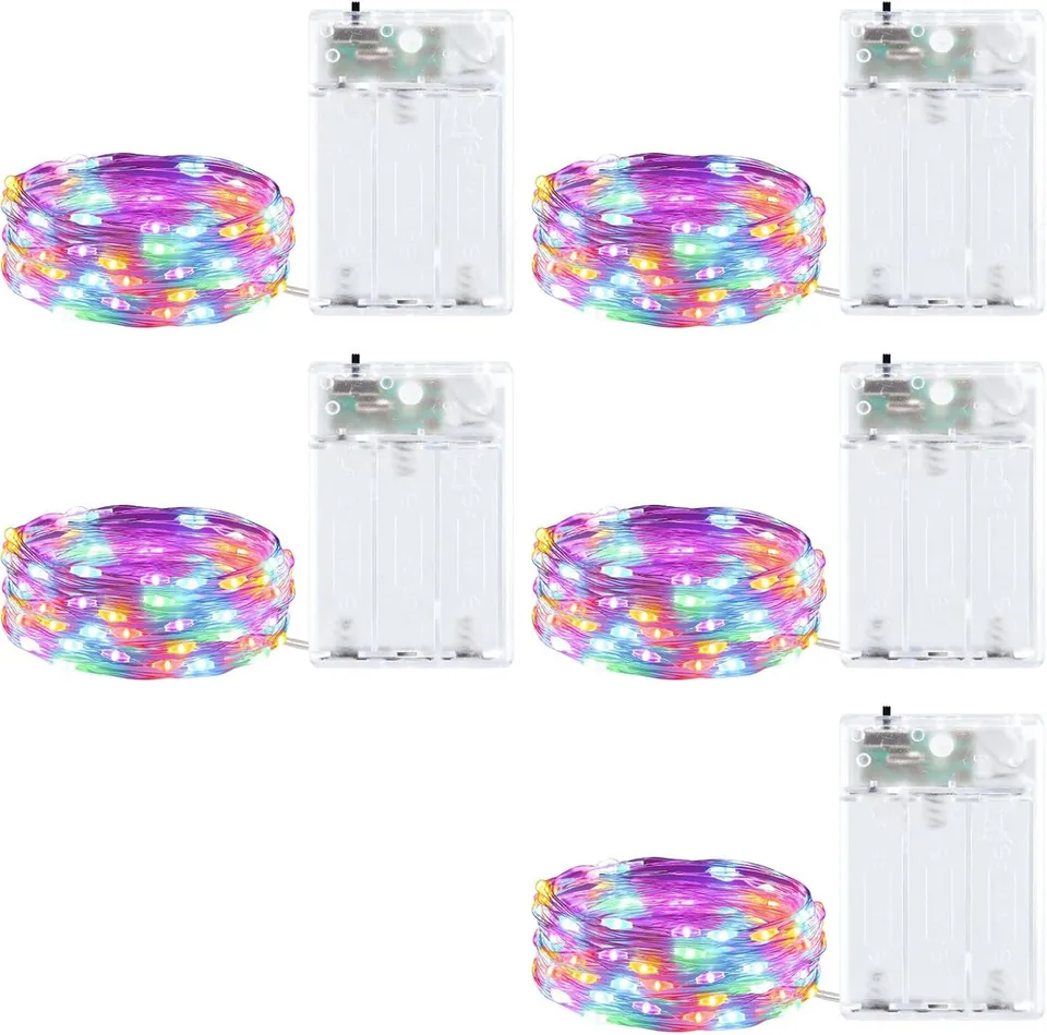 brightown-5-pack-7ft-battery-operated-20-led-silver-wire-starry-string-lights-fo image 1
