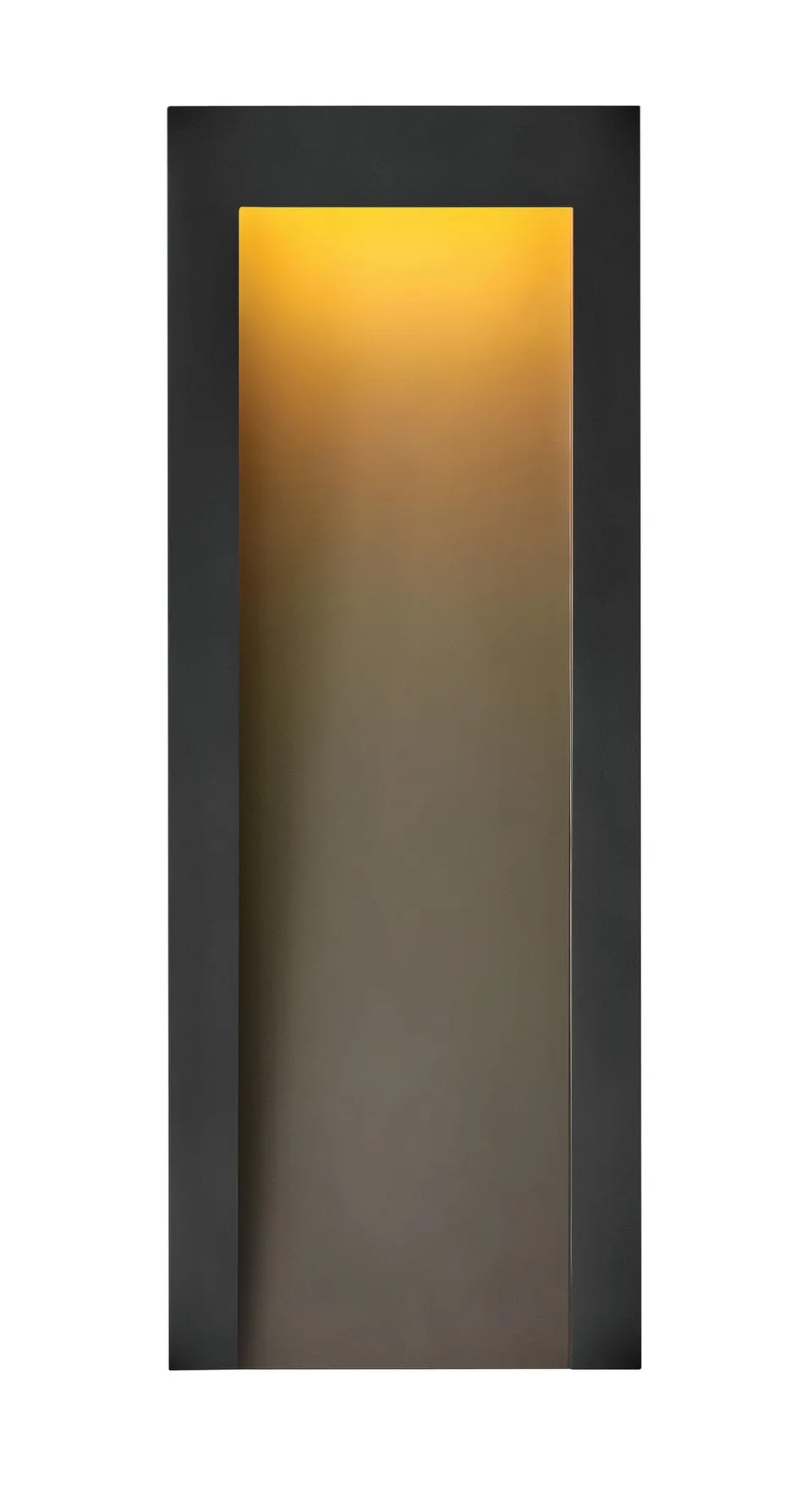 hinkley-taper-24-inch-integrated-led-outdoor-wall-lantern-textured-black-coastal image 1