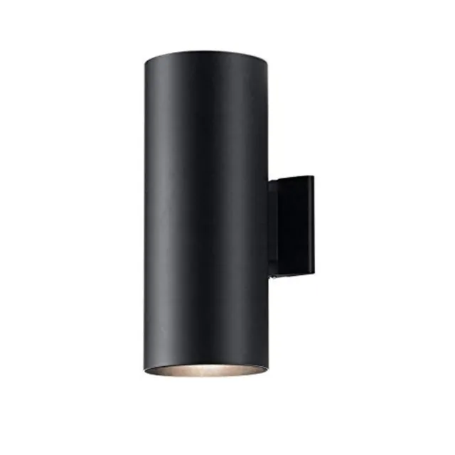 kichler-cylinders-15-2-light-outdoor-wall-sconce-in-black-9246bk image 1