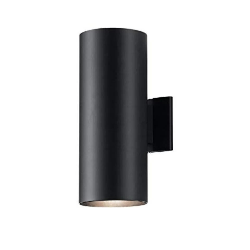 kichler-cylinders-15-2-light-outdoor-wall-sconce-in-black-9246bk image 1
