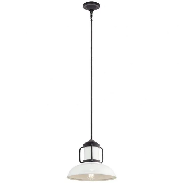 kichler-jenson-44302wzc-transitional-one-light-mini-pendant-in-weathered-zinc image 1