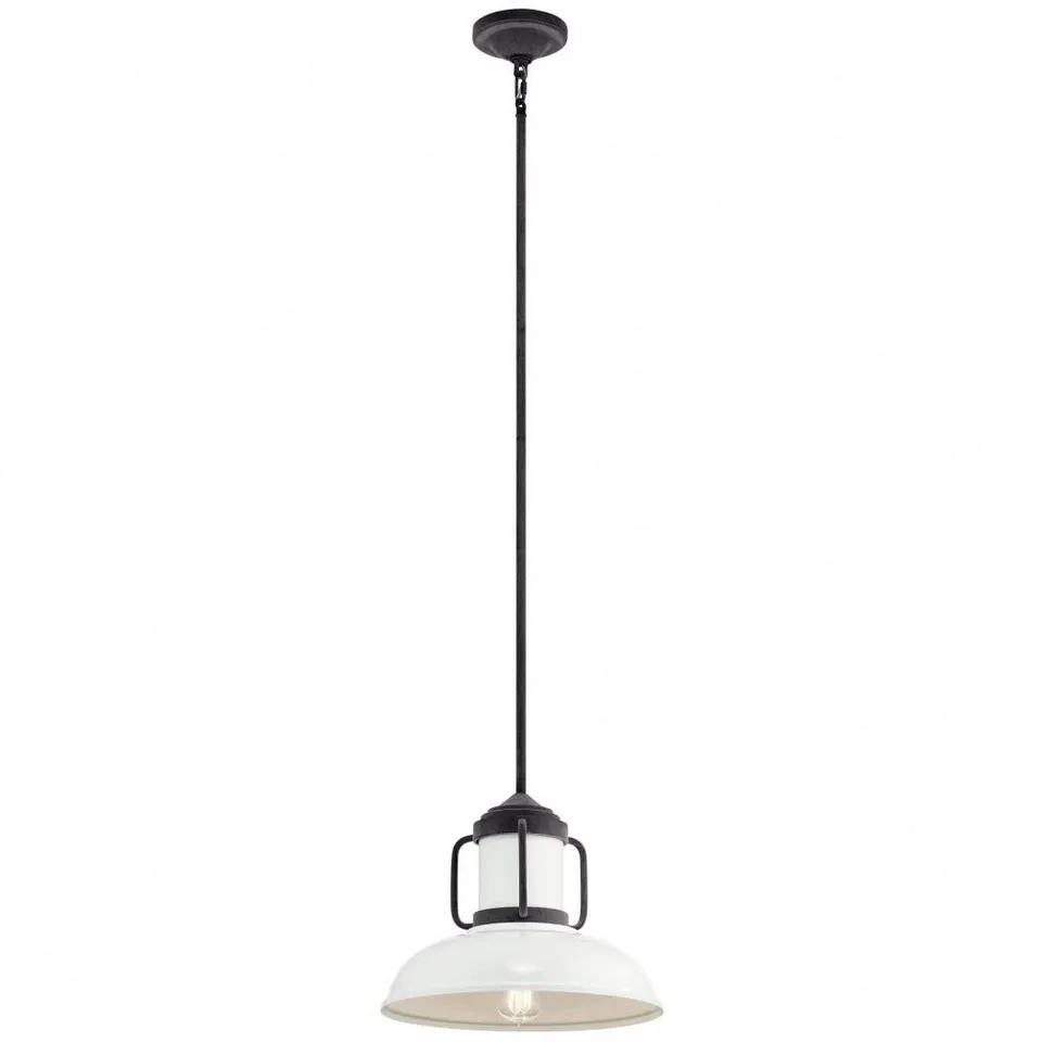 kichler-jenson-44302wzc-transitional-one-light-mini-pendant-in-weathered-zinc image 1