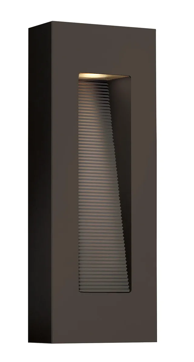 hinkley-luna-medium-wall-mount-outdoor-lantern-integrated-led-rectangle-bronze image 1