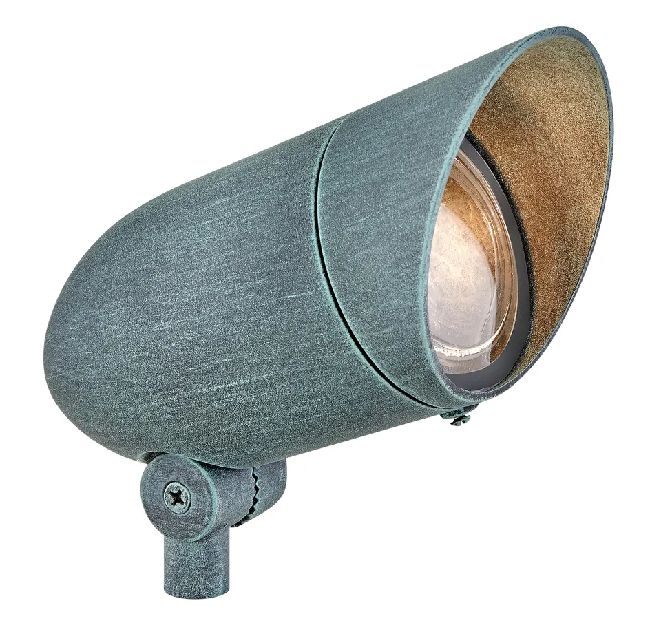 hinkley-120v-led-accent-spot-light-verde-finish-with-convex-clear-tempered-glass image 1