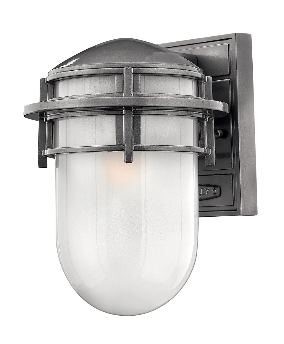 hinkley-reef-small-outdoor-wall-mount-in-hematite-one-light image 1