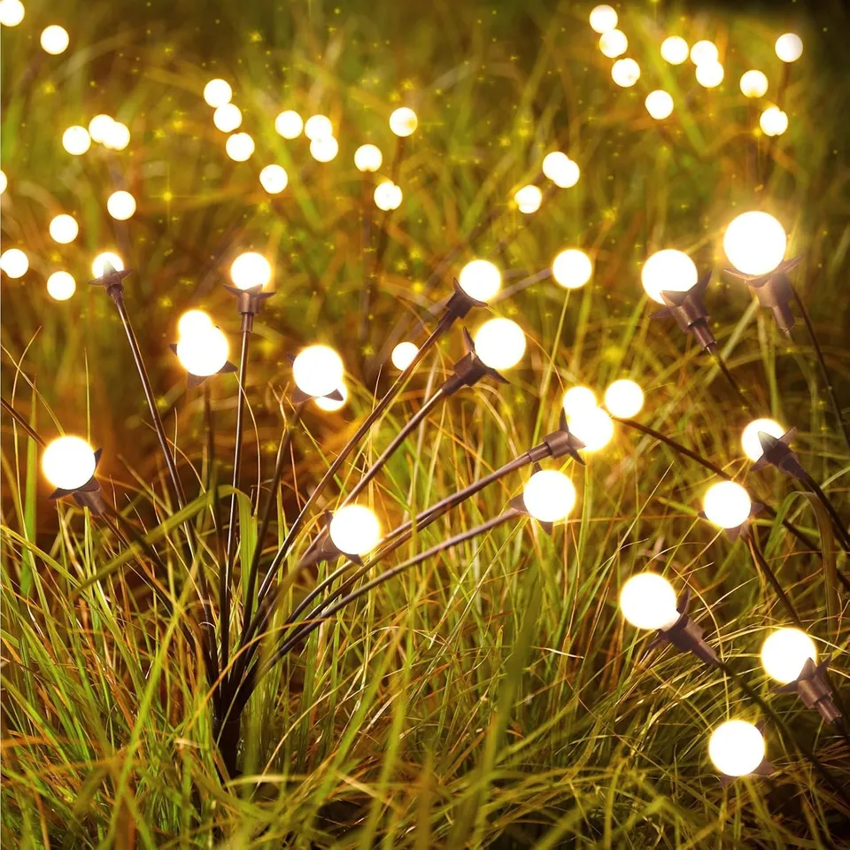 brightown-4-pack-48-led-firefly-solar-powered-stake-lights-for-garden-yard-pathw image 1