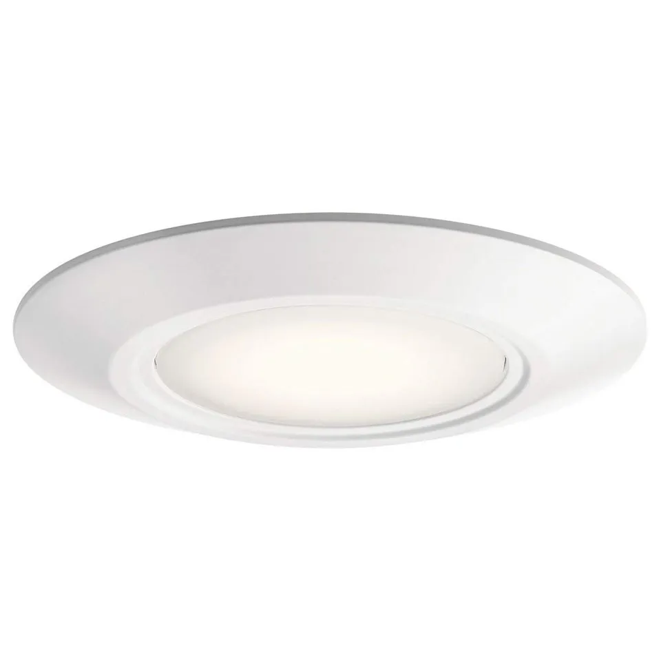 kichler-horizon-6-5-3000k-led-downlight-with-polycarbonate-white-diffuser-white- image 1