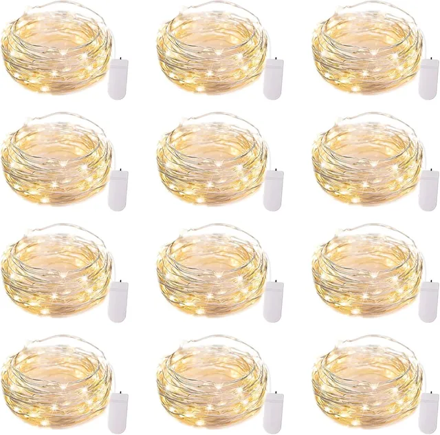 brightown-12-pack-7ft-20-led-battery-operated-silver-wire-firefly-starry-moon-li image 1