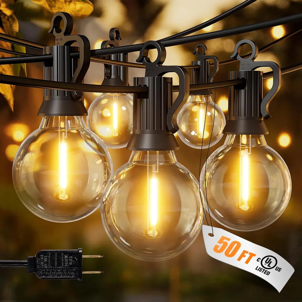 brightown-g40-50ft-plug-in-25-led-bulbs-string-lights-for-patio-garden-cafe-wedd image 1