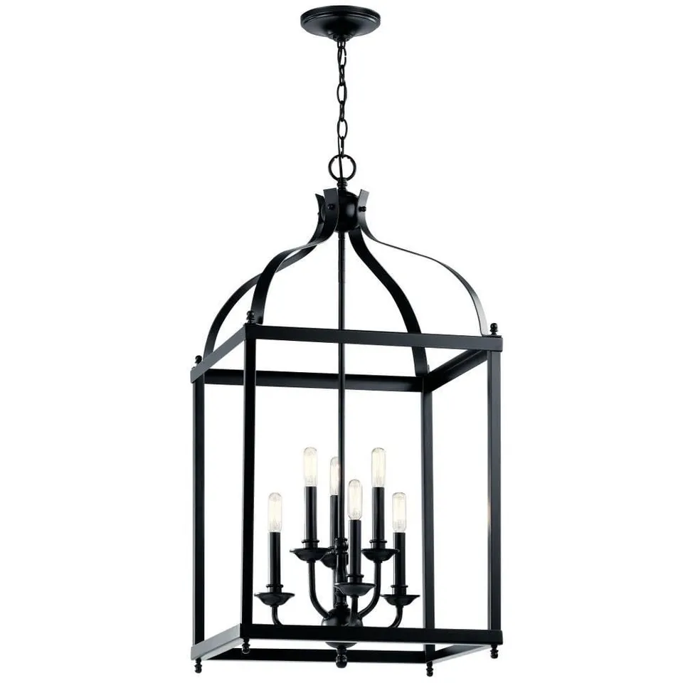 kichler-larkin-6-light-pendant-chandelier-black-36-25 image 1